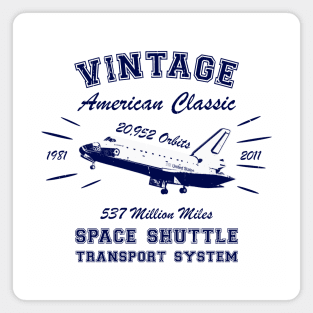 Vintage NASA Space Shuttle Pre-Distressed Magnet